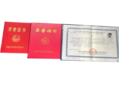 榮譽(yù)證書(shū)